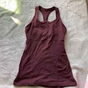 Maroon Workout Top